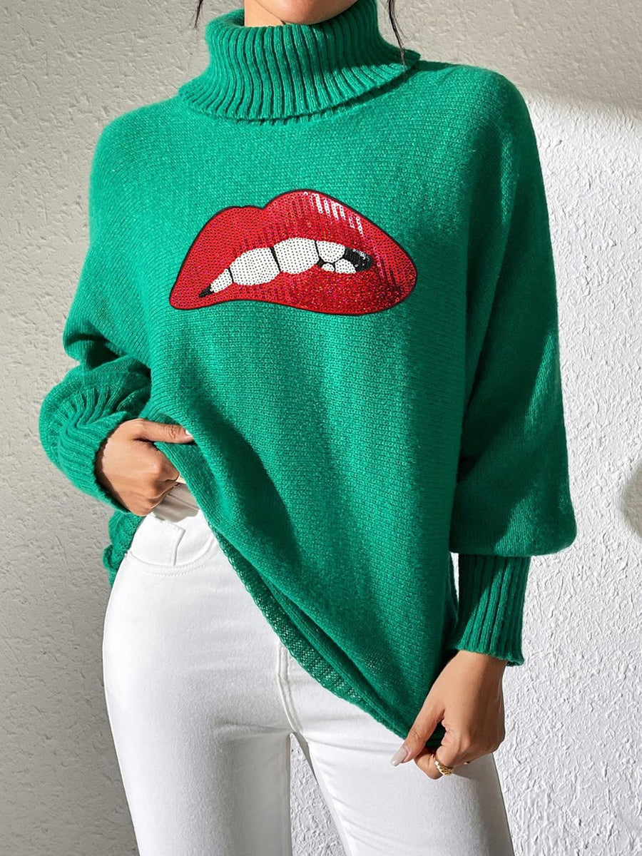 Hey Lover Lover Turtleneck Sweater