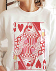 CHAMPAGNE QUEEN OF HEARTS Graphic Sweatshirt