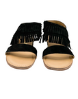 Fringe Star Sandal in Black