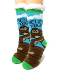 Believe - Women's House Sherpa Slipper Socks