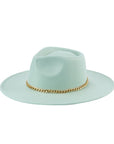 CHAIN BELT FEDORA HAT