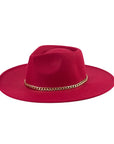 CHAIN BELT FEDORA HAT