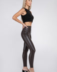 High Rise Faux Leather Leggings