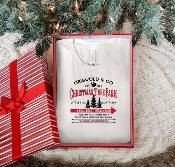 Christmas Tree Farm Griswold and Co Boutique Tee