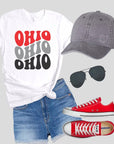 Buckeyes Color Groovy Ohio Softstyle Tee