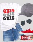 Buckeyes Color Groovy Ohio Softstyle Tee- Plus Size