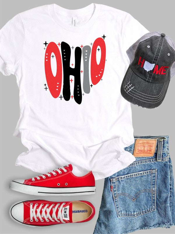 Ohio Stars Buckeye Colors Softstyle Tee