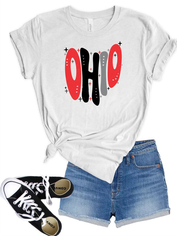 Ohio Stars Buckeye Colors Softstyle Tee- Plus