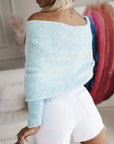 Wrap me in Beauty Long Sleeve Cropped Reversible Sweater