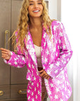 BiBi Star Pattern Sequin Blazer