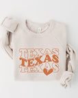 Groovy Texas Heart Crewneck Sweatshirt