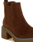 Vostok Suede Chunky Chelsea Boots