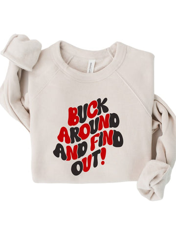 Buck Around Premium Crewneck Sweatshirt- Plus