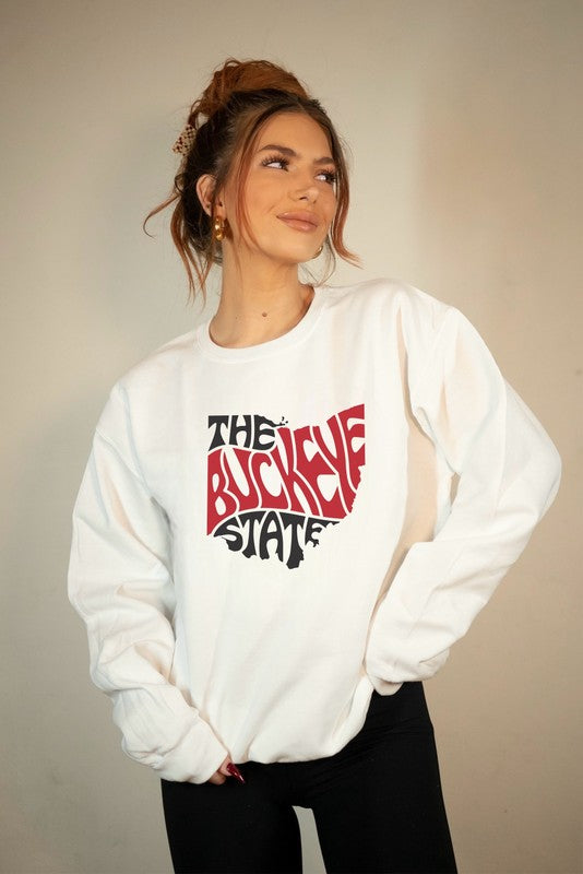 The Buckeye State Premium Crewneck Sweatshirt- Plus