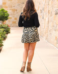 The Kylie Leopard Skort