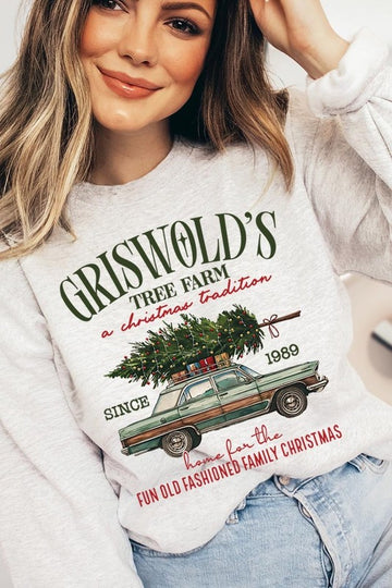 Griswold Christmas Tree Farm Fleece Sweatshirts