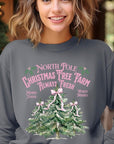 North Pole Christmas Tree Farm Fleece Sweatshirts