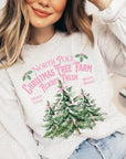 North Pole Christmas Tree Farm Fleece Sweatshirts