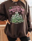 North Pole Christmas Tree Farm Fleece Sweatshirts