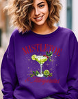 Mistletoe & Margaritas Graphic Fleece Sweatshirts