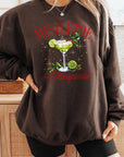 Mistletoe & Margaritas Graphic Fleece Sweatshirts