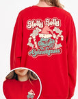 Holly Jolly Grinchmas Graphic Fleece Sweatshirts