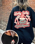 Holly Jolly Grinchmas Graphic Fleece Sweatshirts