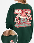 Holly Jolly Grinchmas Graphic Fleece Sweatshirts