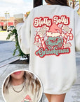 Holly Jolly Grinchmas Graphic Fleece Sweatshirts