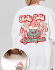 Holly Jolly Grinchmas Graphic Fleece Sweatshirts