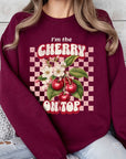 I'm the Cherry on Top Graphic Fleece Sweatshirts