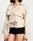 LAYERED TRENCH STYLE JACKET