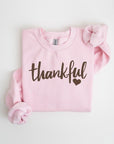 Thankful Heart Graphic Fleece Sweatshirts