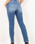 MESH TUMMY CONTROL HIGH RISE STRAIGHT JEANS