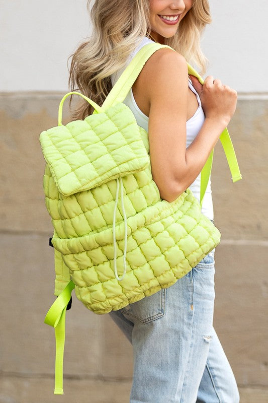 Stevie Quilted Puffer Backpack