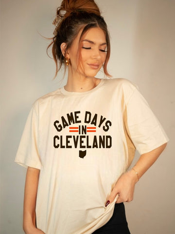 Game Day in Cleveland Graphic Softstyle Tee