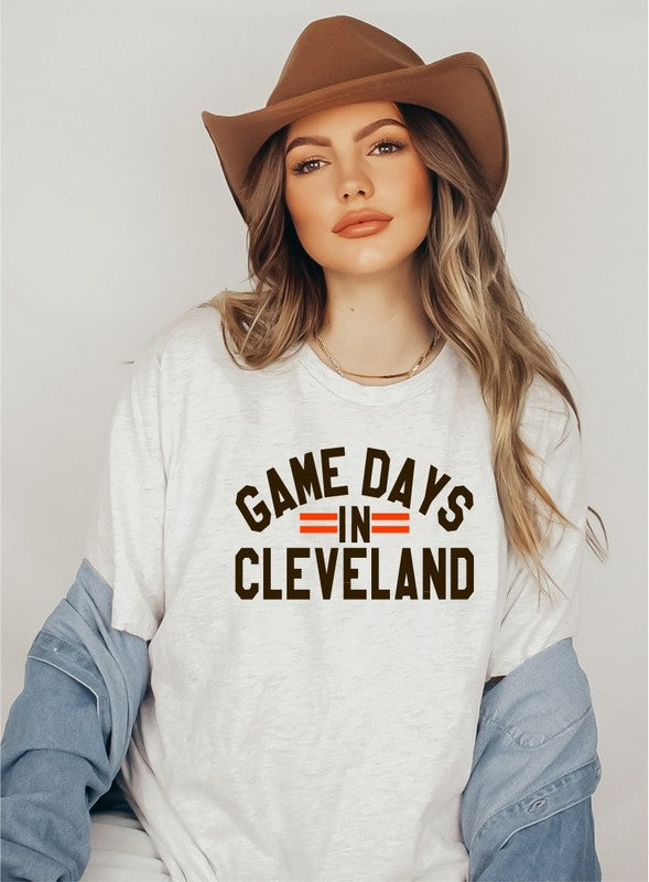 Game Day in Cleveland Graphic Softstyle Tee- Plus