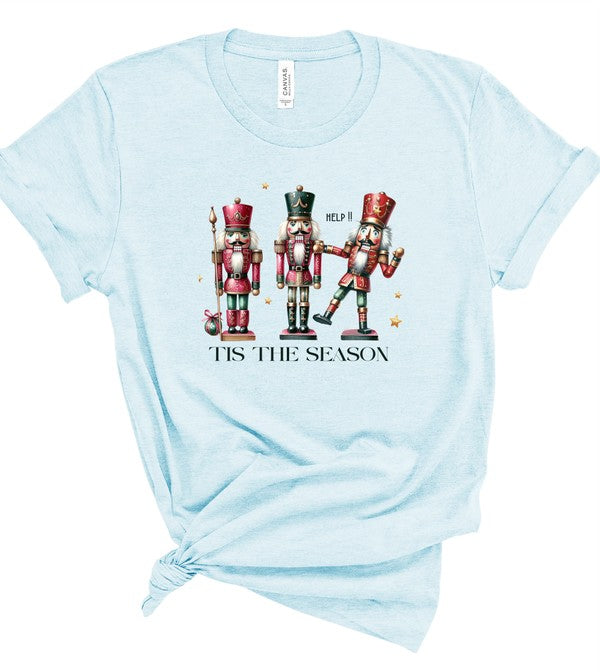 Nutcracker Tis The Season Holiday Graphic Tee- Plus