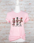 Nutcracker Tis The Season Holiday Graphic Tee- Plus