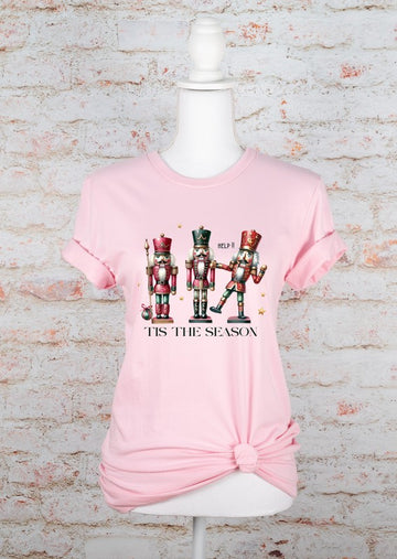 Nutcracker Tis The Season Holiday Graphic Tee- Plus