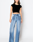 TUMMY CONTROL 90'S VINTAGE HIGH RISE WIDE JEANS