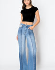 TUMMY CONTROL 90'S VINTAGE HIGH RISE WIDE JEANS