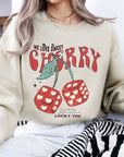 Love you cherry much, fruit Fleece Sweatshirt