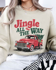 Jingle All The Way Christmas Fleece Sweatshirt