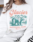 Glacier National Park Montana Fleece Sweatshirt