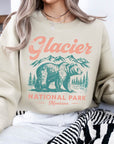 Glacier National Park Montana Fleece Sweatshirt