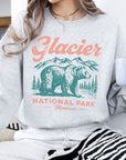 Glacier National Park Montana Fleece Sweatshirt