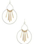 Mix Tone Fringe Metal Iconic Earrings