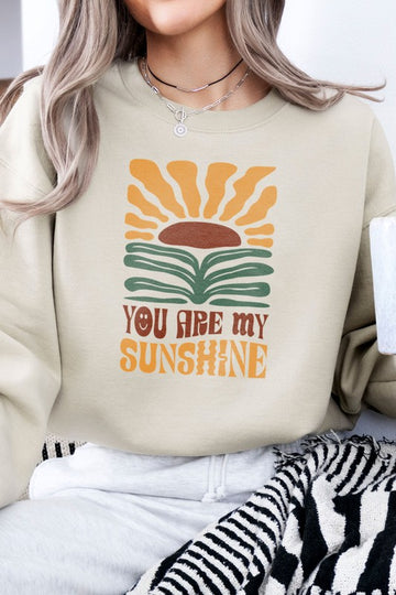 Talking, Saying, Typographic  Fleece Sweatshirt