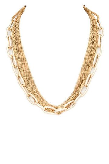 Mix Chain Fashion Necklace